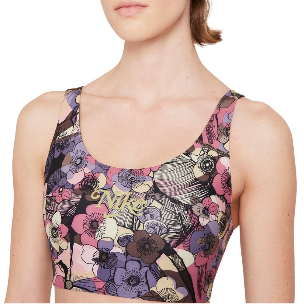 Nike Dri-FIT Swoosh Floral Medium-Support Padded Printed Sports Bra